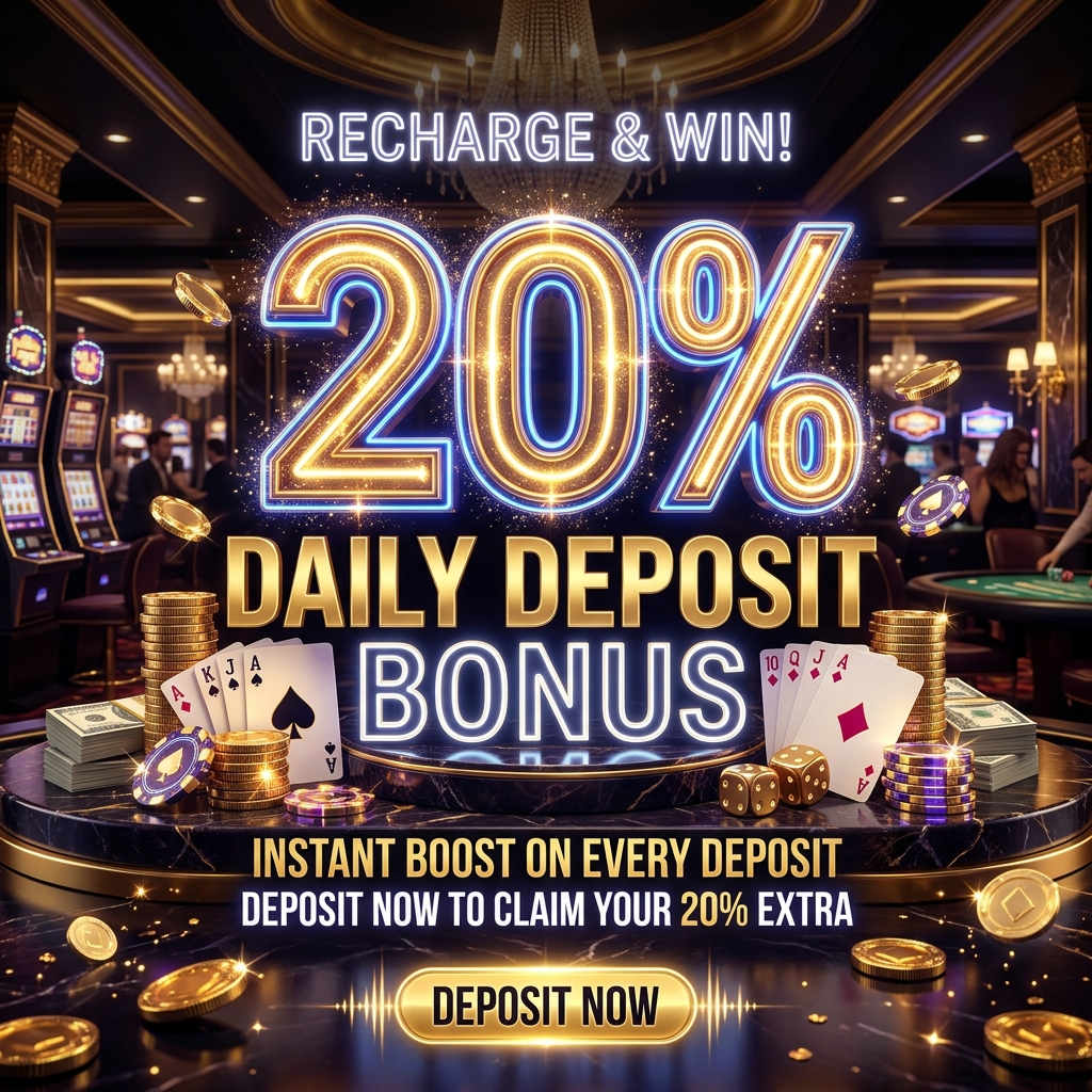 โบนัสเงินฝากรายวัน 20%